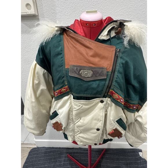 Gallery Jackets & Blazers - Gallary Ski FURS LEATHER VINTAGE COAT Size Medium